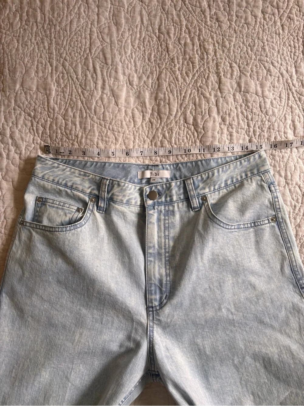 Tibi Bleached Denim Sam Carpenter Jean Women’s Size 28
